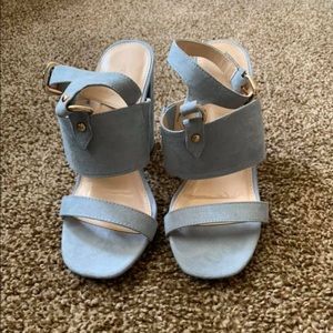 Never been worn baby blue heels